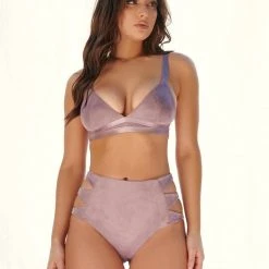 Creatures Of XIX Aphrodite High Waist Bottoms - Lilac Suede 7 Creatures Of XIX Aphrodite High Waist Bottoms - Lilac Suede