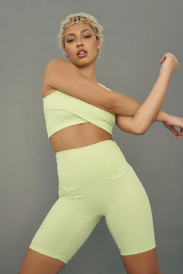 All Pole Wear Creatures Of XIX Move It Ribbed Corset Biker Shorts - Appletini 1 All Pole Wear Creatures Of XIX Move It Ribbed Corset Biker Shorts - Appletini