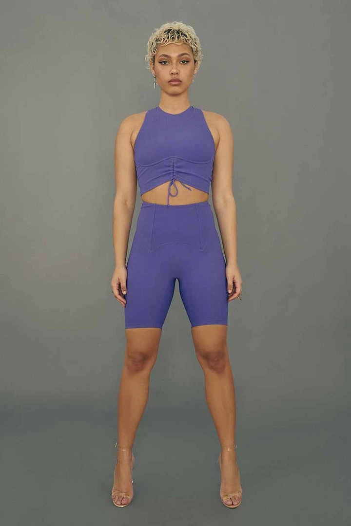 All Pole Wear Creatures Of XIX Move It Ribbed Corset Biker Shorts - Violet Dusk 9 All Pole Wear Creatures Of XIX Move It Ribbed Corset Biker Shorts - Violet Dusk