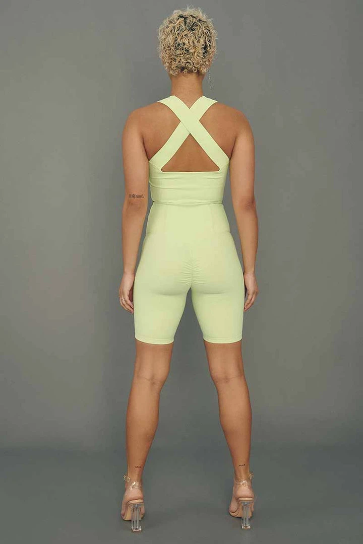 All Pole Wear Creatures Of XIX Move It Ribbed Corset Biker Shorts - Appletini 7 All Pole Wear Creatures Of XIX Move It Ribbed Corset Biker Shorts - Appletini