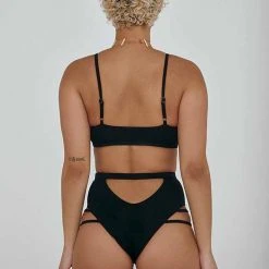 Creatures Of XIX The Hills Raree Top - Ribbed Black All Pole Wear