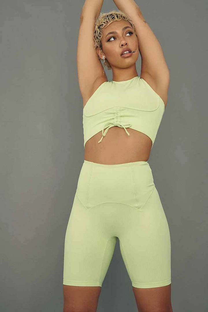 All Pole Wear Creatures Of XIX Move It Ribbed Corset Biker Shorts - Appletini 4 All Pole Wear Creatures Of XIX Move It Ribbed Corset Biker Shorts - Appletini