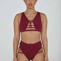 All Pole Wear Creatures Of XIX The Valley Top - Ribbed Plum