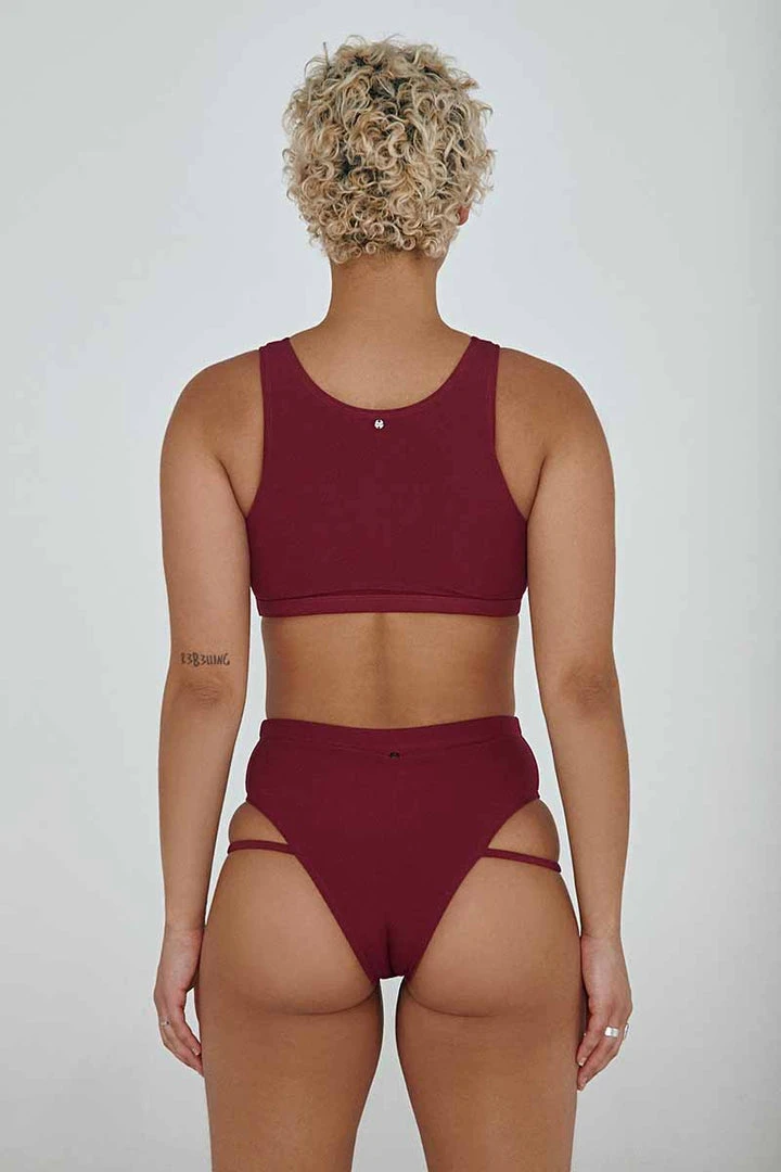 Creatures Of XIX LA Bottoms - Ribbed Plum 2 Creatures Of XIX LA Bottoms - Ribbed Plum