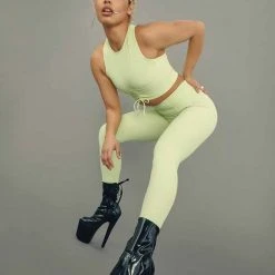 All Pole Wear Creatures Of XIX Move It Ribbed Corset Leggings - Appletini 13 All Pole Wear Creatures Of XIX Move It Ribbed Corset Leggings - Appletini