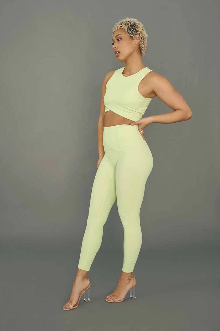 All Pole Wear Creatures Of XIX Move It Ribbed Corset Leggings - Appletini 4 All Pole Wear Creatures Of XIX Move It Ribbed Corset Leggings - Appletini