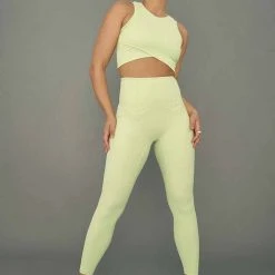 Creatures Of XIX Stretch It Out Ribbed Crop - Appletini All Pole Wear