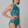 Shark Polewear Tanna Top - Blue Leopard