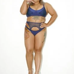 Creatures Of XIX Classique Triangle Bralette - Navy