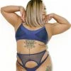 Creatures Of XIX Classique Waspie Bottoms - Navy All Pole Wear