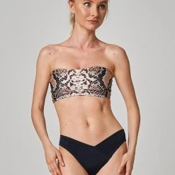 All Pole Wear Shark Polewear Bandeau Top - Snake