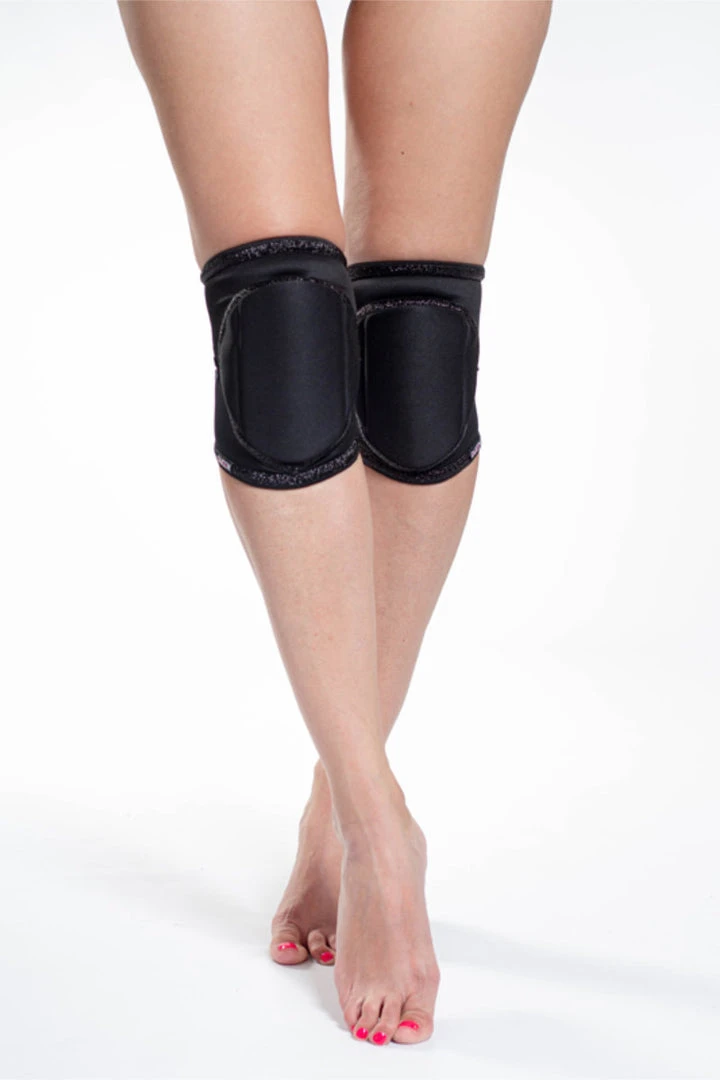 Queen Accessories Queen Kneepads - Black Sparkle New In 4 Queen Accessories Queen Kneepads - Black Sparkle New In