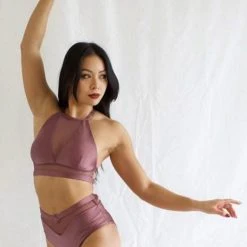 Tatiana Activewear Lucia Shorts - Mauve All Pole Wear