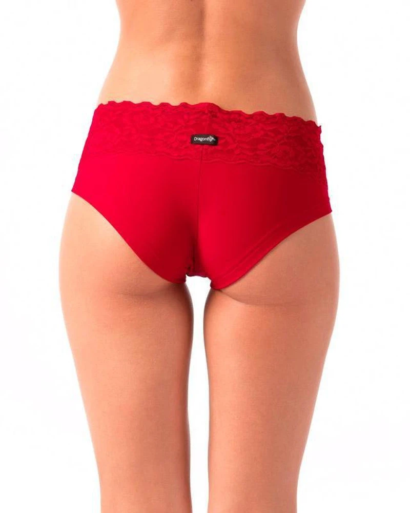 Dragonfly Mia Shorts - Lace Red All Pole Wear 2 Dragonfly Mia Shorts - Lace Red All Pole Wear