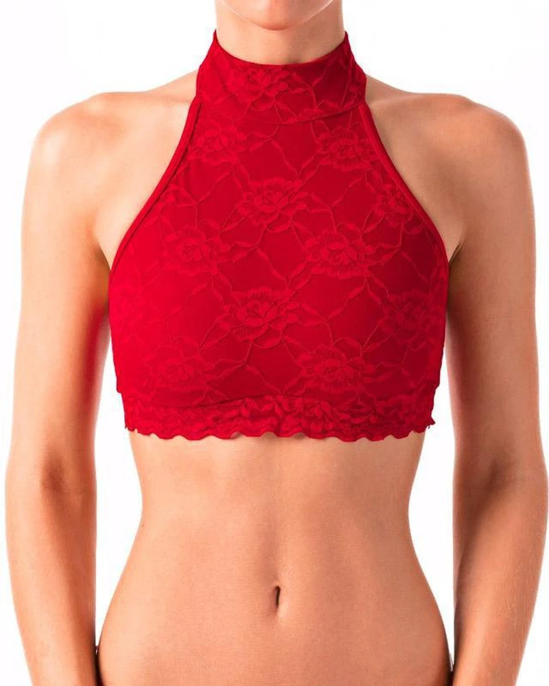 Dragonfly Lisette Top - Lace Red 1 Dragonfly Lisette Top - Lace Red