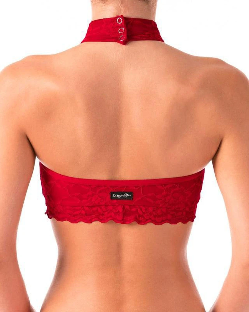 Dragonfly Lisette Top - Lace Red 2 Dragonfly Lisette Top - Lace Red