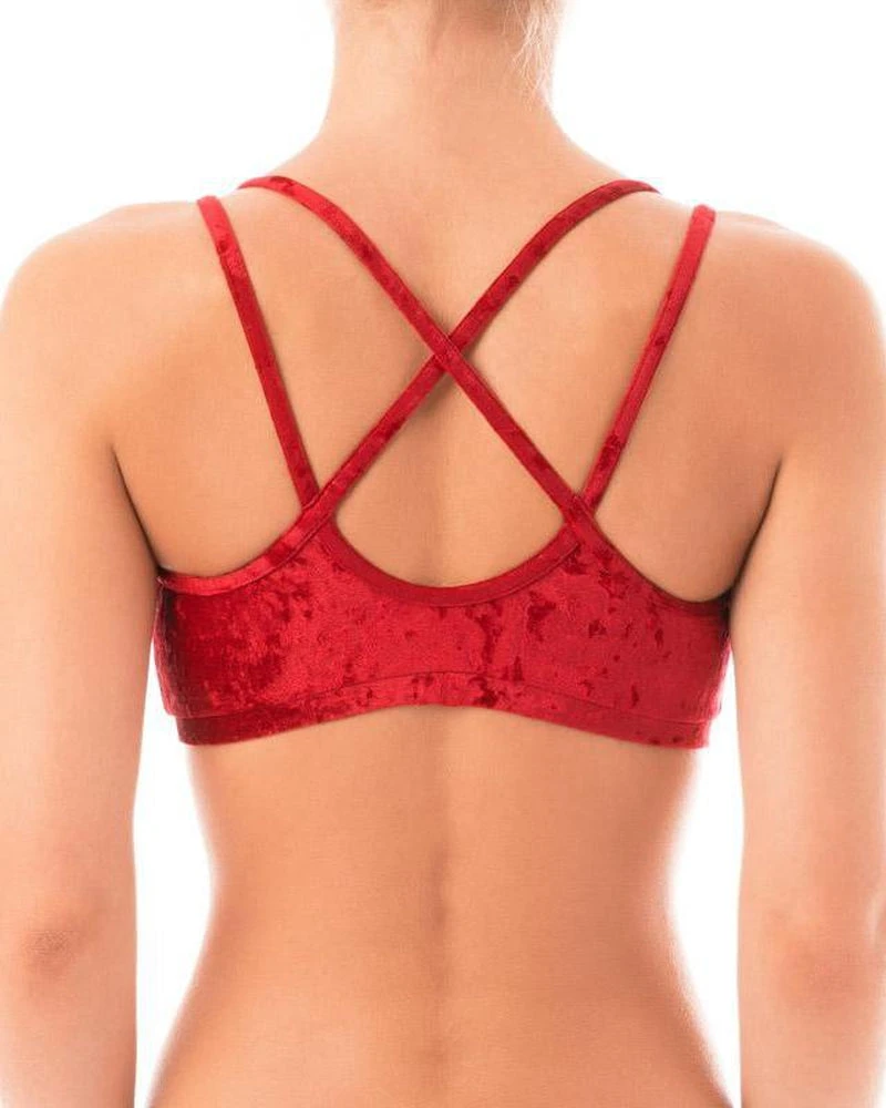 All Pole Wear Dragonfly Nicole Top - Velvet Red 2 All Pole Wear Dragonfly Nicole Top - Velvet Red