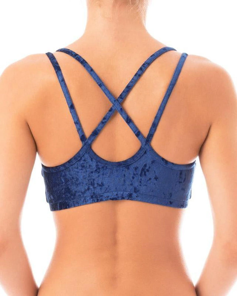Dragonfly Nicole Top - Velvet Blue All Pole Wear 2 Dragonfly Nicole Top - Velvet Blue All Pole Wear