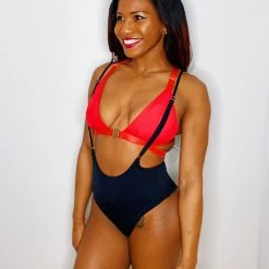 All Pole Wear Hamade Activewear High Waisted Sling Bottoms - Black