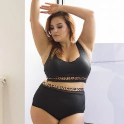 Lunalae Dahlia Eco Bottoms - Black/Leopard All Pole Wear 11 Lunalae Dahlia Eco Bottoms - Black/Leopard All Pole Wear