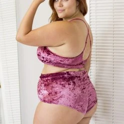 Lunalae Delphine Top - Rose Velvet Tops