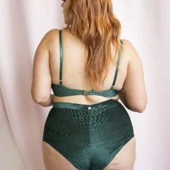 All Pole Wear Lunalae Lana High Waist Shorts - Emerald Velvet 19 All Pole Wear Lunalae Lana High Waist Shorts - Emerald Velvet