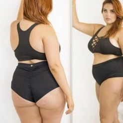 Most Loved Lunalae High Waist Shorts - Black