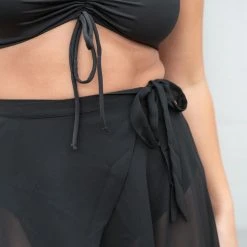 Lunalae High Waist Wrap Dance Skirt - Black 9 Lunalae High Waist Wrap Dance Skirt - Black