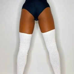 Pole Junkie Thigh High Legwarmers - White