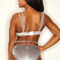 Shimmy & Sparkle Rio Top - Silver Taupe All Pole Wear