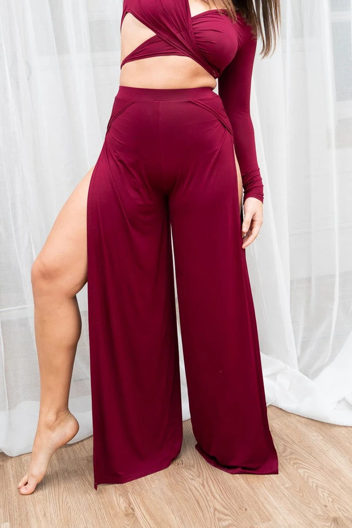 Lunalae Aster Pants - Wine 4 Lunalae Aster Pants - Wine