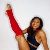 Pole Junkie Knee High Stirrup Legwarmers - Red