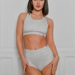 Pole Addict High Waisted Shorts - White Snake