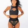 All Pole Wear Creatures Of XIX I Slay G-Banger Bottoms - Black