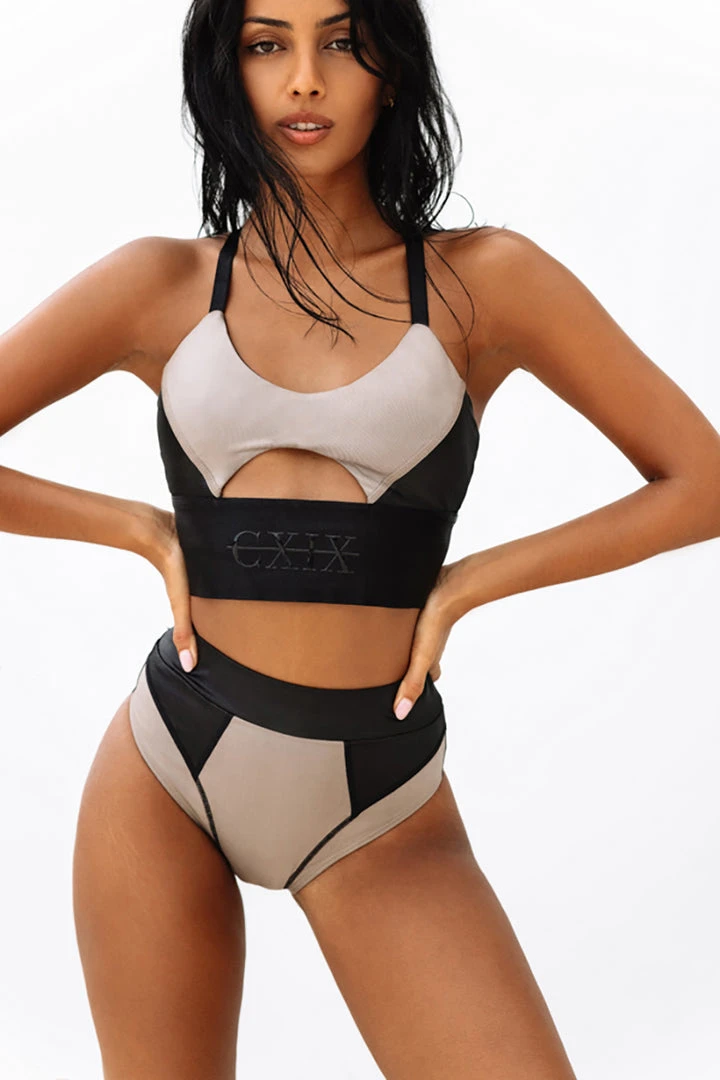 Creatures Of XIX Riding Solo High Waist Bottoms - Black/Mink All Pole Wear 2 Creatures Of XIX Riding Solo High Waist Bottoms - Black/Mink All Pole Wear