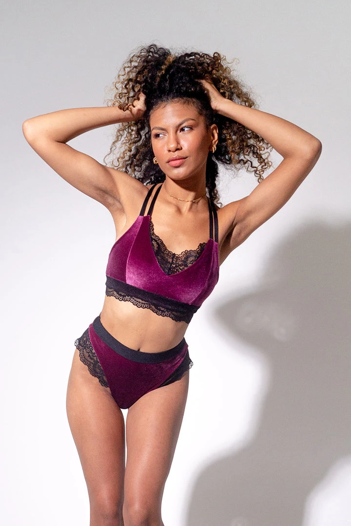 All Pole Wear Sorte Velvet Adore Shorts - Plum 5 All Pole Wear Sorte Velvet Adore Shorts - Plum