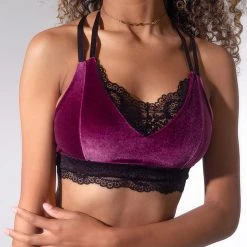 Sorte Velvet Adore Top - Plum
