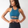 Lunalae Aliza High Neck Top - Recycled Teal