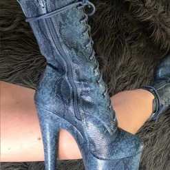 Hella Heels Anaconda Boots - 8inch Shoes