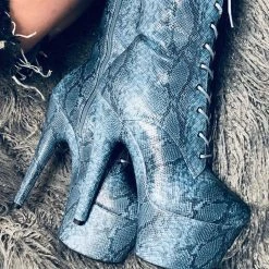 Hella Heels Anaconda Boots - 7inch