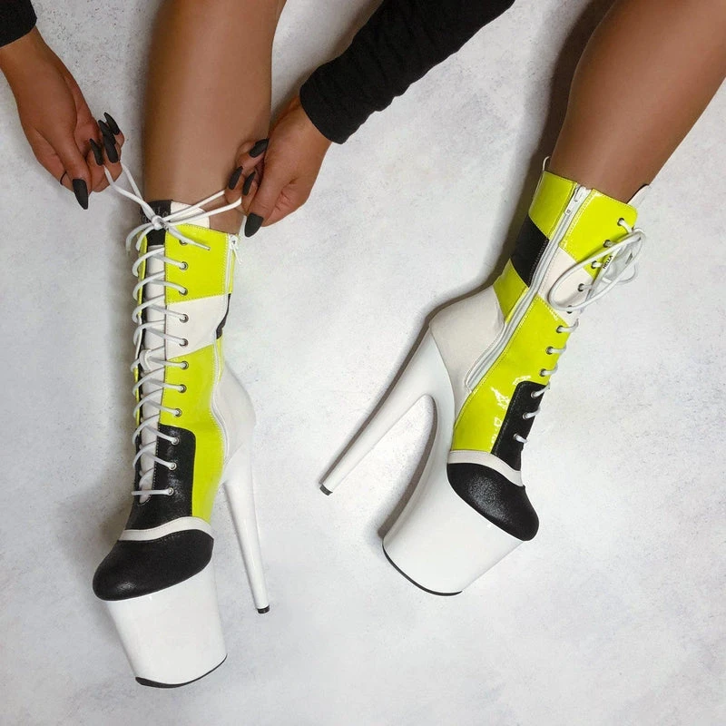 Hella Heels EmpireKicks Sneaker 8inch Boots - Atomic Shoes 9 Hella Heels EmpireKicks Sneaker 8inch Boots - Atomic Shoes