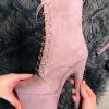 Hella Heels BabyDoll 7inch Boots - Lilac Mink