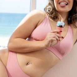 All Pole Wear Lunalae Basic Low Waist Shorts - Recycled Baby Pink