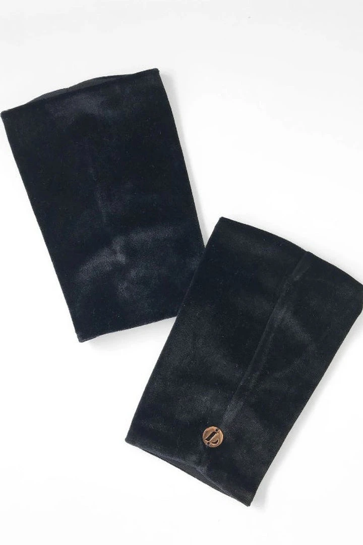 Most Loved Lunalae Shoe Covers - Black Crushed Velvet 1 Most Loved Lunalae Shoe Covers - Black Crushed Velvet