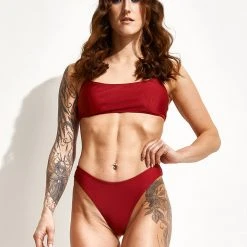 All Pole Wear Shark Polewear Boston Top - Wine