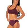 Off The Pole Classic Sports Bra - Burgundy All Pole Wear