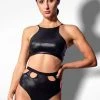 All Pole Wear Sorte Can't Cage Me Bottoms - Black