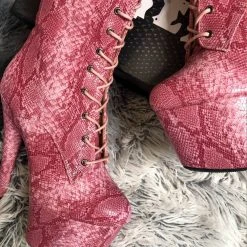 Shoes Hella Heels Candy Cobra Boots - 7inch