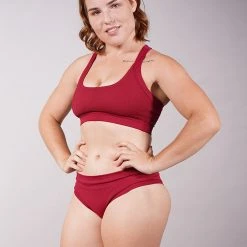 Off The Pole Classic Scrunch Shorts - Wine All Pole Wear