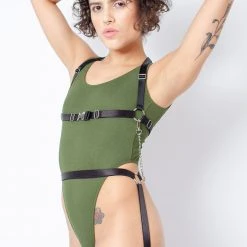 Rolling Jane Bodysuit - Military Green